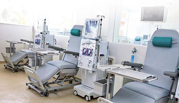 Equipamento de um centro de hemodiálise