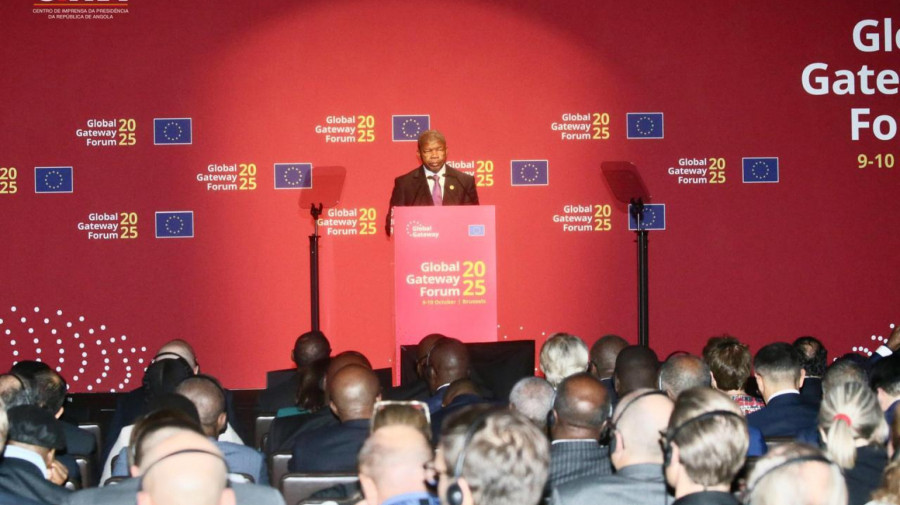 Presidente da República e em exercício da União Africana discursa na segunda edição do Fórum Global Gateway, na Bélgica