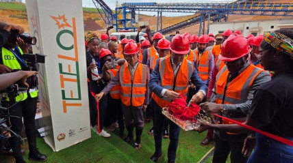 Ministro dos Recursos Minerais, Petróleo e Gás, Diamantino Azevedo, inaugura mina de cobre de Tetelo, no Uige - DR
