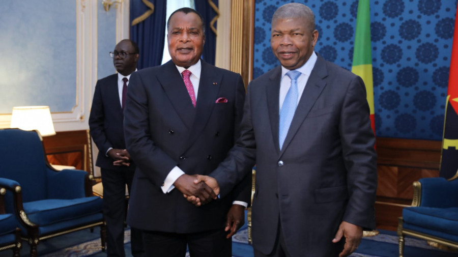 Presidente da Rep&uacute;blica, Jo&atilde;o Louren&ccedil;o, felicita seu hom&oacute;logo do Congo, Dennis Sassou Nguesso, pela sua reelei&ccedil;&atilde;o