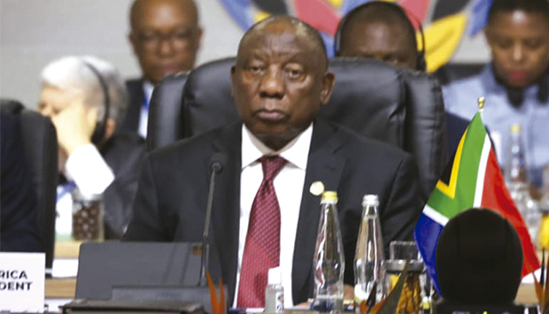 Presidente da África do Sul, Cyril Ramaphosa 