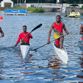 Atletas angolanos de canoagem - Arquivo