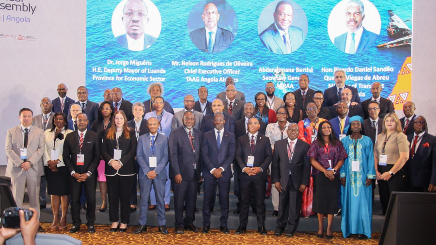 Participantes na 57ª Assembleia Geral Anual da Associação Africana das Companhias Aéreas (AFRAA)