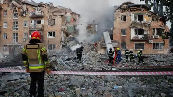 Rússia lançou ataque em massa com drones e mísseis contra Ucrânia