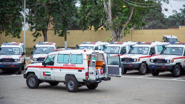 Ambul&acirc;ncias entregues ao Minist&eacute;rio da Sa&uacute;de 