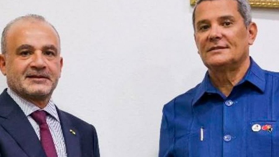 ?Ministro da Juventude e Desportos, Rui Falc&atilde;o, recebeu o presidente da Federa&ccedil;&atilde;o Internacional de Esgrima, o eg&iacute;pcio Abdelmoneim Ahmed Elhamy