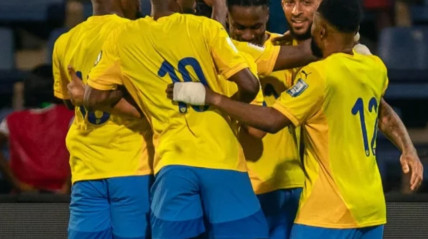 Jogadores da selecção do Gabão - DR