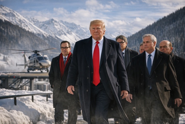 Trump regressa a Davos com a maior delega&ccedil;&atilde;o de sempre dos EUA
