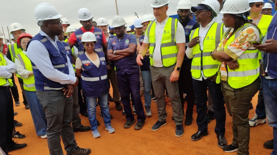 Ministro da Energia e &Aacute;guas, Jo&atilde;o Baptista Borges, constata andamento das obras dos projectos da Quiminha e de Quilonga Grande