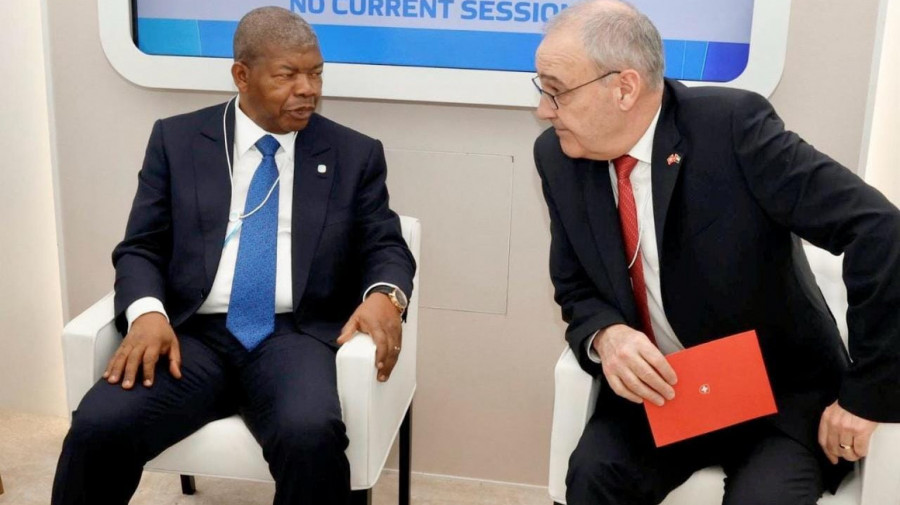 Presidente da Rep&uacute;blica, Jo&atilde;o Louren&ccedil;o, aborda coopera&ccedil;&atilde;o com hom&oacute;logo da Su&iacute;&ccedil;a, Guy Parmelin, no Dubai, Emirados &Aacute;rabes Unidos