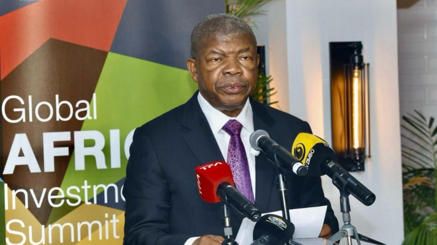 Presidente da Rep&uacute;blica, Jo&atilde;o Louren&ccedil;o, discursa na cerim&oacute;nia de lan&ccedil;amento da Cimeira Global de Investimentos para &Aacute;frica
