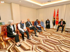 Presidente da Rep&uacute;blica, Jo&atilde;o Louren&ccedil;o, recebe em audi&ecirc;ncia a directora geral de Opera&ccedil;&otilde;es do Banco Mundial, Anna Bjerde - CIPRA