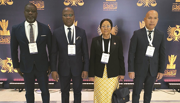 Delega&ccedil;&atilde;o do Tribunal Constitucional de Angola que participou nanona reuni&atilde;o de alto n&iacute;vel dos presidentes dos tribunais constitucionais, supremos e conselhos constitucionais africanos