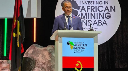 Ministro dos Recursos Minerais, Petr&oacute;leo e G&aacute;s, Diamantino Azevedo, discursa na Confer&ecirc;ncia Internacional sobre Minera&ccedil;&atilde;o em &Aacute;frica