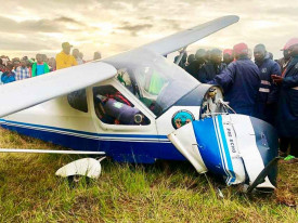 Avioneta despenha-se em Caluquembe (prov&iacute;ncia da Hu&iacute;la) - Angop