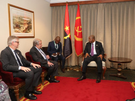 Presidente da Rep&uacute;blica, Jo&atilde;o Louren&ccedil;o, re&uacute;ne-se com Secret&aacute;rio-geral da ONU, na Eti&oacute;pia - Edi&ccedil;&otilde;es Novembro