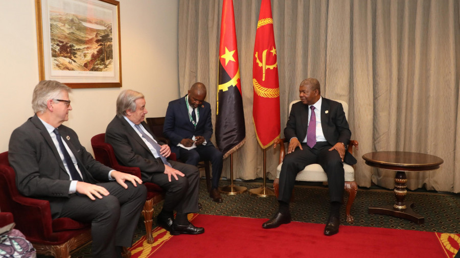 Presidente da Rep&uacute;blica, Jo&atilde;o Louren&ccedil;o, re&uacute;ne-se com Secret&aacute;rio-geral da ONU, na Eti&oacute;pia