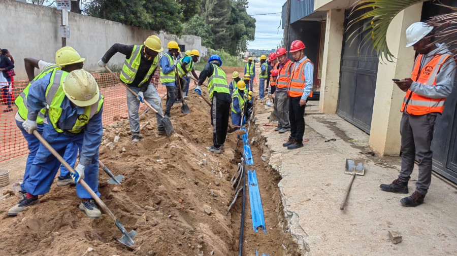 Obra na cidade do Lubango 