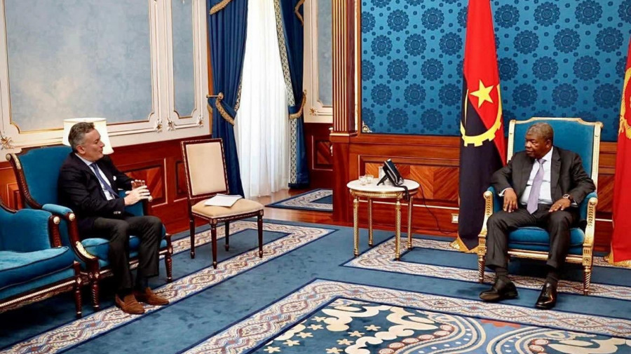 Presidente da Rep&uacute;blica, Jo&atilde;o Louren&ccedil;o, recebeu em audi&ecirc;ncia o presidente da UIM E1 World Championship, Alejandro Agag