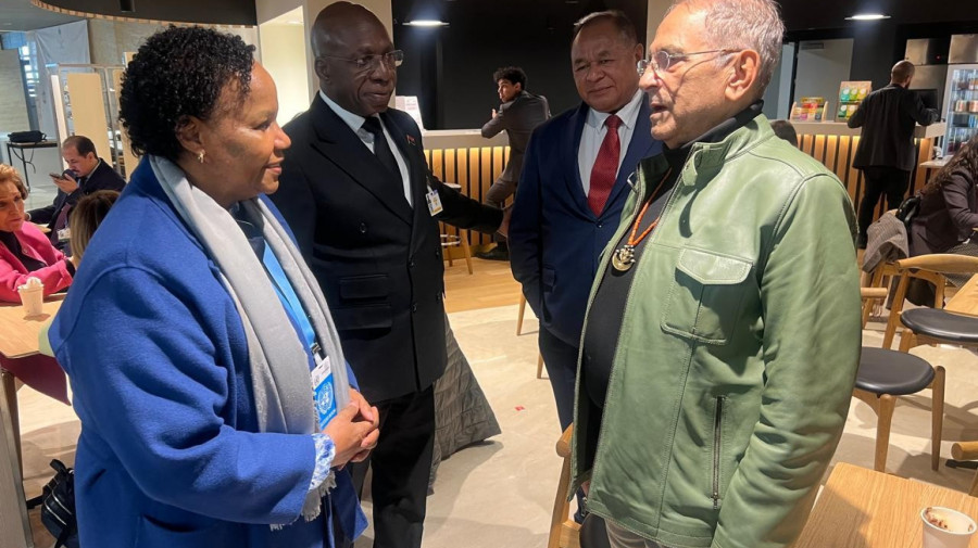 Presidente de Timor-Leste, Jos&eacute; Ramos-Horta, (dir) mant&eacute;m encontro com ministro das Rela&ccedil;&otilde;es Exteriores, T&eacute;te Ant&oacute;nio, em Genebra (Su&iacute;&ccedil;a)