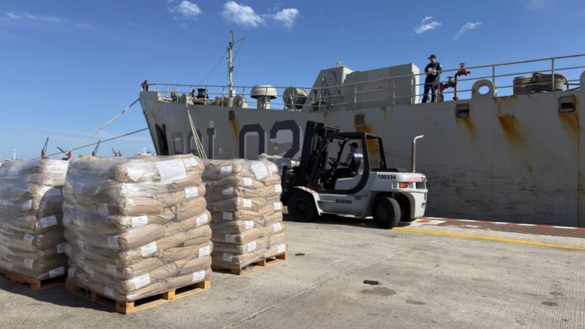 M&eacute;xico envia mais dois navios com mais de mil toneladas de ajuda humanit&aacute;ria para Cuba