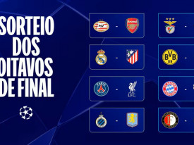 Sorteio dos oitavos de final da Liga europeia de futebol  - DR