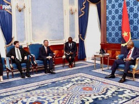 Presidente da Rep&uacute;blica, Jo&atilde;o Louren&ccedil;o, recebe delega&ccedil;&atilde;o de empres&aacute;rios turcos liderada pelo embaixador da Turquia em Angola, Muhammet Mustafa Celik - CIPRA