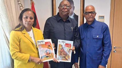 Vice-prefeita da cidade de Newark, Lígia Freitas, em Angola - DR