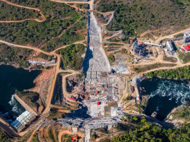 Aproveitamento hidro-el&eacute;ctrico de Caculo Caba&ccedil;a est&aacute; em constru&ccedil;&atilde;o no tro&ccedil;o m&eacute;dio do rio Kwanza, na prov&iacute;ncia do Cuanza Norte - Cedida