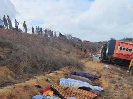 Acidente no Cabo Ledo, prov&iacute;ncia do Icolo e Bengo  - Cedido