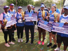 Participantes na corrida do Dia Mundial da &Aacute;gua  - DR