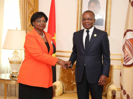 Presidente da Assembleia Nacional, Ad&atilde;o de Almeida, recebeu em audi&ecirc;ncia embaixadora de Mo&ccedil;ambique acreditada em Angola, Osvalda Joana - Assembleia Nacional