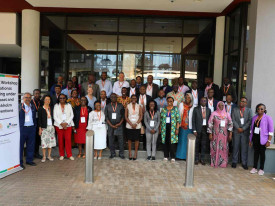 Participantes no workshop no Qu&eacute;nia - DR