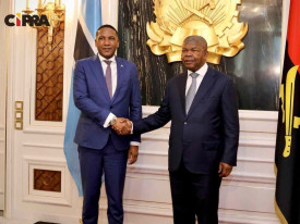 Presidente da Rep&uacute;blica, Jo&atilde;o Louren&ccedil;o, manteve um encontro de trabalho com o seu hom&oacute;logo do Botswana, Duma Gideon Boko, em Luanda - CIPRA