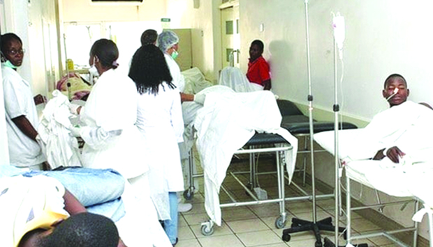 Unidade de sa&uacute;de em Angola