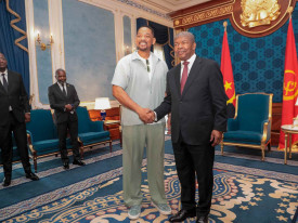 Presidente da Rep&uacute;blica, Jo&atilde;o Louren&ccedil;o, recebe actor norte-americano, Will Smith - Edi&ccedil;&otilde;es Novembro