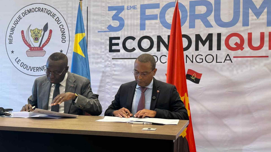 Ministro de Estado Jos&eacute; de Lima Massano (&agrave; dir.)  em Kinshasa