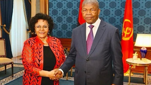 Presidente da Rep&uacute;blica, Jo&atilde;o Louren&ccedil;o, recebeu a directora-executiva da Ag&ecirc;ncia de Desenvolvimento da Uni&atilde;o Africana (AUDA-NEPAD), Nardos Bekele-Thomas