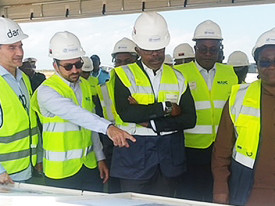 Ministro dos Transportes visita obras do Aeroporto Internacional de Cabinda  - DR