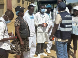 Equipa de resposta r&aacute;pida do Minist&eacute;rio da Sa&uacute;de preparada para refor&ccedil;ar o combate &agrave; c&oacute;lera nas comunidades afectadas pelas inunda&ccedil;&otilde;es, em Benguela - Cedida