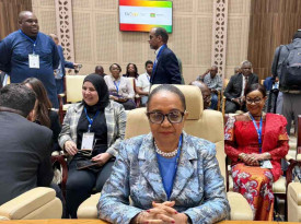 Secret&aacute;ria de Estado para as Rela&ccedil;&otilde;es Exteriores, Esmeralda Mendon&ccedil;a, participa, em Nouakchott, Maurit&acirc;nia, na reuni&atilde;o ministerial da FAO - MIREX