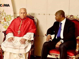 Chefe de Estado, Jo&atilde;o Louren&ccedil;o, e o Papa Le&atilde;o XIV - CIPRA