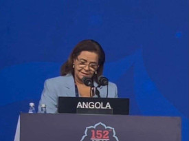 Chefe da delega&ccedil;&atilde;o angolana &agrave; 152.&ordf; Assembleia da Uni&atilde;o Interparlamentar (UIP), deputada Idalina Valente - Assembleia Nacional