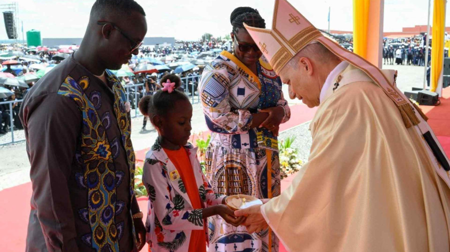 Papa Le&atilde;o XIV em Saurimo, Lunda-Sul