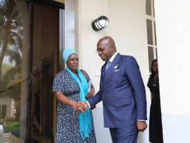 Ministro das Rela&ccedil;&otilde;es Exteriores, T&eacute;te Ant&oacute;nio, recebeu em audi&ecirc;ncia a coordenadora residente das Na&ccedil;&otilde;es Unidas, Amanda Khozi Mukhashi - MIREX