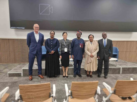 Participantes no evento comemorativo do Dia Mundial da Mal&aacute;ria  - Cedida