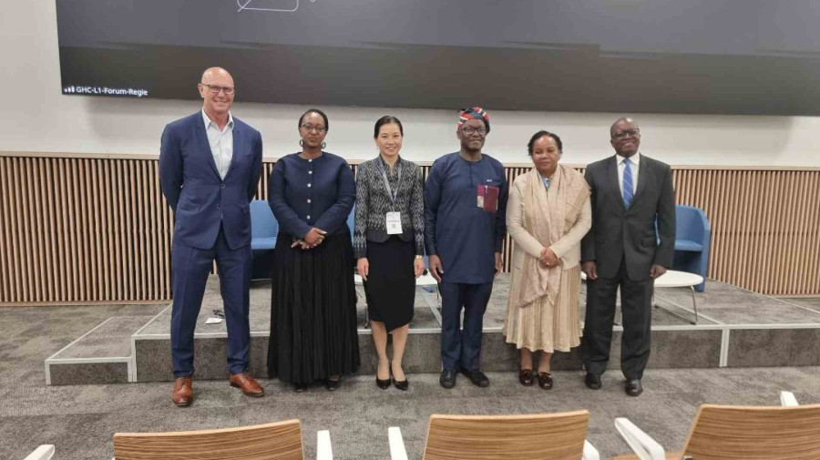 Participantes no evento comemorativo do Dia Mundial da Mal&aacute;ria 