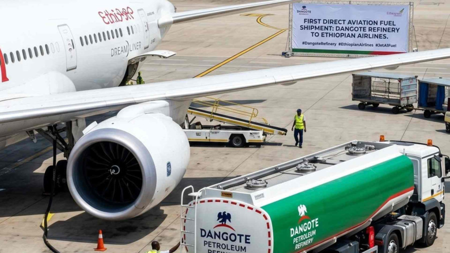 Dangote fornece combust&iacute;vel de avia&ccedil;&atilde;o para a Ethiopian Airlines