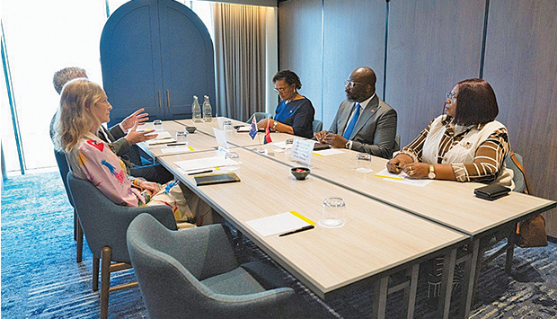 Encontro entre o embaixador Luvualu de Carvalho com empres&aacute;rios australianos