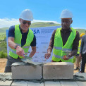 Ministro da Energia e &Aacute;guas, Jo&atilde;o Baptista Borges, consigna obras na Huila no quadro do PCESSA